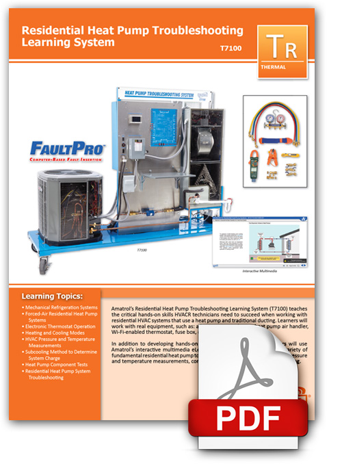 Residential Heat Pump Troubleshooting Learning System