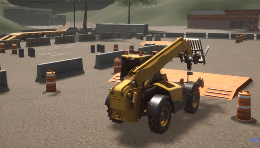 Telehandler Simulator Vortex Construction Equipment Training Simulators